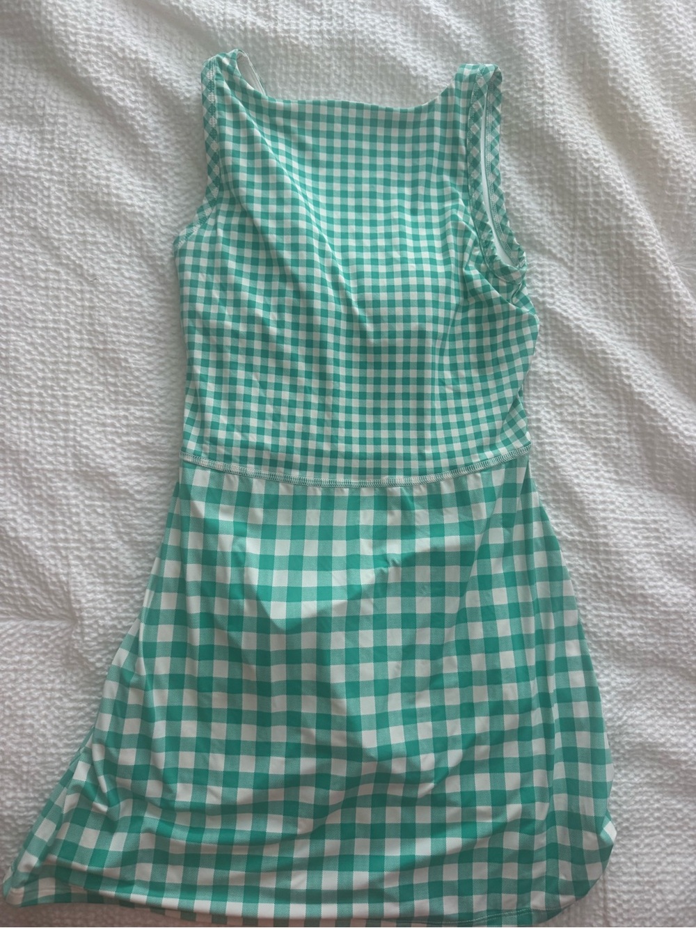 Green Gingham Tennis Dress